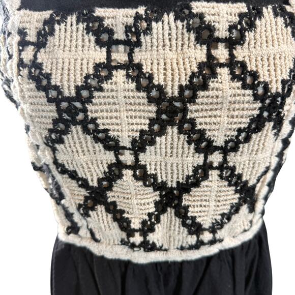 FatFace Women’s 12 Black Crochet-Top Maxi Dress – Boho Chic, Pockets - Picture 4 of 8